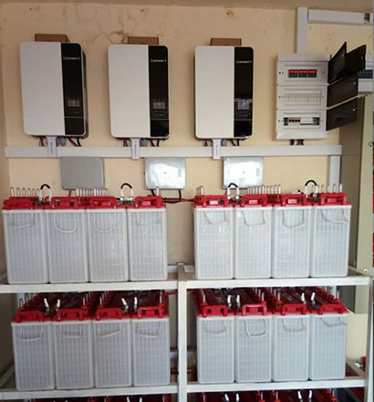 Solar Batteries Installation Panel